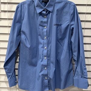 Lands' End Light Blue Button-Down Shirt (Chase logo- Chase employee uniform)